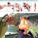 4 x OROOTL Silicone Jig Skirts Spinnerbait Skirt Replacement Bass Fishing Lures for DIY Spinner Baits Buzzbaits Squid Jig Accessories