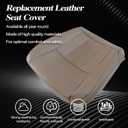 SecosAutoparts Oak Tan Front Driver or Passenger Side Bottom Leather Seat Cover Compatible with Toyota 4Runner 1996 1997 1998 2000 2001 2002