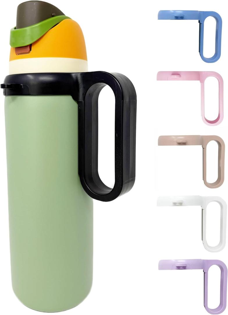 Bottle Handle for Owala FreeSip 24oz 32oz 40oz  Strong Plastic Water Bottle Holder, Durable Easy Carry Accessory for Running, Jogging, Gym, Hiking, and Drinking While Driving & More (Black)