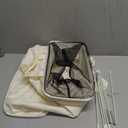 efluky Slim Laundry Basket, Narrow Laundry Hamper with Handles, Collapsible Dirty Clothes Hamper, Tall Laundry Bin for Laundry Room, Dorm and Bedroom, 12.7 Gallons(48L) Beige