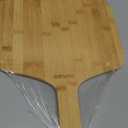 Pizza Peel 12 inch, Bamboo Pizza Paddle Spatula - Wooden Serving Board, Oven Accessory for Baking Homemade, Wood Cutting Board for Cheese Bread Fruit Vegetables (Medium (17.5" L  12" W  0.47" Th))