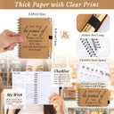 Tellingyou 60 Pcs Employee Appreciation Gifts Bulk Inspirational Spiral Notebooks 2026-2027 Planner Pocket Notepads with Motivational Pens Thank You Gifts for Teacher Coworker Volunteer