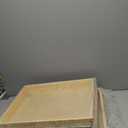 Menkxi 2 Set Pull out Tray Cabinet Organizer Wooden Pull Drawers storage Slide out Pantry Shelf for Base Cabinet Kitchen Gentle Close Fully Assembled Accessories(Wood Color,18'' X 21'' X 3'')