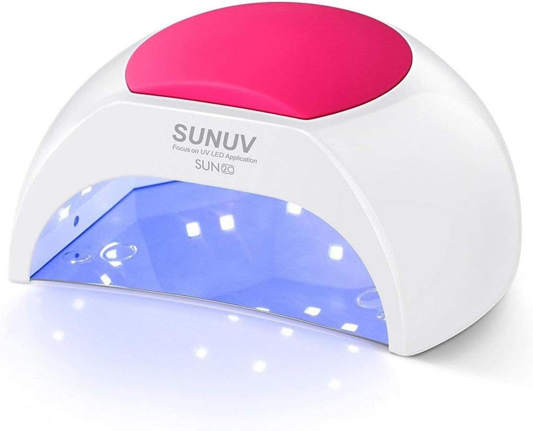 SUNUV SUN2C UV Light for Nails, UV LED Nail Lamp with 4 Timer Settings, Curing Lights Compatible with All Gel Polish Rose SUNUV SUN2C UV Light for Nails, UV LED Nail Lamp with 4 Timer Settings, Curing Lights Compatible with All Gel Polish Rose