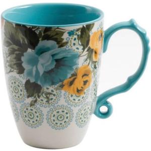 The Pioneer Woman Rose Shadow 24-Ounce Floral Jumbo Latte Mug