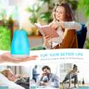 Homeweeks Diffusers, 100ml Colorful Essential Oil Diffuser with Adjustable Mist Mode, Auto Off Aroma for Bedroom/Office/Trip (100 ML 1 Pack)