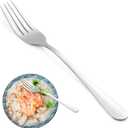 8 Piece Dinner Forks Set, Food-Grade Stainless Steel Forks Silverware, Cutlery Forks, Dessert Forks, Metal Forks for Home, Kitchen or Restaurant, Mirror Polished, Dishwasher Safe - 8 Inch