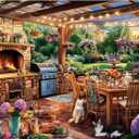 300 Pieces Puzzles for Adults | Manor Cat Jigsaw Puzzles 300 Piece for Children Adults Seniors | Sturdy,Safe Large Piece Puzzle | Engaging & Educational Toys Great Gift for Boys Girls 20.5 x 15 in