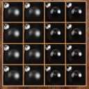 Syhood 16 Pcs Christmas Glass Ball Ornaments Set 2.36" Hanging Glass Bulbs with Loop Hanging String for Christmas Tree Decoration for Holiday Xmas Tree Gifts Home Decor (Black)