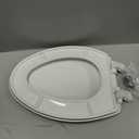 Bemis 7300SLEC Slow Close Toilet Seat, Easy Clean Hinges and Durable Plastic Seat, Made in USA, Elongated, White