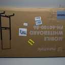 Maxtek Magnetic White Board on Wheels 40x24 Black Mobile Double-Sided Board