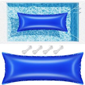 4x12 Ft Pool Pillows for Above Ground Pools, 0.4mm Thick Pool Pillows for Closing Winter, Large Air Pool Cover Pillow Kit for Winterizing with Ropes, Inflatable Cold Resistant Swimming Pool Pillow