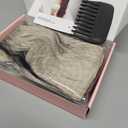 REECHO Clip in Hair Extensions, 4PCS Blonde Hair Extensions 24" Thick Long Beach Waves hair extensions HE003 Invisible Lace Weft Natural Soft Hairpieces for Women  Platinum Blonde