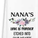 3 x Nana's Love is Forever Etched into Our Heart - Decorative Kitchen Towel 16"x24"  Grandma Bathroom Hand Towel, Grandma Gifts for Mother's Day, Birthday, Christmas, etc.(002)
