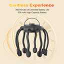 Electric Scalp Massager, Head Massager Scalp Stress Relax, Kneading Hair Massage with 3 Modes, 360 Degree Hair Massager, Cordless Portable Head Scratcher for Stress Relax
