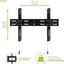 Kanto PF300 Fixed Flat Panel Mount for TVS - 32 to 90