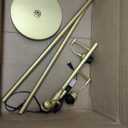 Dimmable Floor Lamp, Industrial Floor Lamps for Living Room, Gold Tree Lamp Standing Lamp Tall Lamps with 3 Elegant Teardrop Cage Head & 800 Lumens LED Bulbs for Living room Bedroom Office Dining Room (Gold-70 inches)