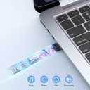 K&ZZ 32GB Ultra Slim Flash Drive 5 Pack 32 GB Mini USB Flash Drives with Portable Lanyard 32G Small Memory Stick USB Drive Thumb Drives, Black
