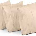 Utopia Bedding Queen Pillow Cases - Pack of 2- Envelope Closure - Soft Brushed Microfiber Fabric - Shrinkage and Fade Resistant Pillow Covers Queen Size 20 X 30 Inches (Beige)