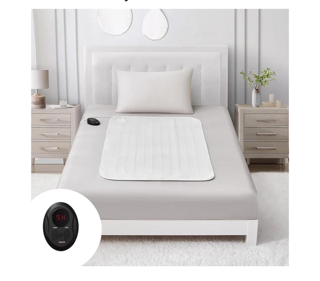 Bwarm Electric Heated Mattress Pad Full Size, 54" x 75", Bed Warmer, 9 Heat Settings, 112 Hours Auto Off, Deep Pocket, Fast Heating, Machine Washable, Soft and Cozy