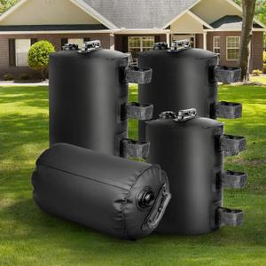 FRUITEAM Canopy Water Weight Bag, 88 LBS Portable Water Tent Weights Set of 4 for Gazebo Legs, Patio Umbrella, Pop Up Canopy, Black