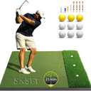 Bltend Dual Turf Golf Mat 31mm: 5x5ft/5x4ft Heavy-Duty Golf Hitting Mats Practice Outdoor/Indoor, Elite Dense Artificial Turf Matt Training Aid for Garage/Simulators/Driving Range/Backyard, Extra Large 5X5 ft