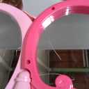 Toddler Vanity Magic Makeup Set Table & Chair Girl Toy Automatically Mirror with Music Light Pink Toys for 2 3 4 Year Old Girl Hair Salon Pretend Play Princess Dress Up Playset Valentine Gift Age 3-5