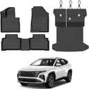 Full Set Floor Mats for 2022-2026 Hyundai Tucson Gas(Not Fit Hybrid & PHEV) | All Weather TPE Floor Liners Cargo Mats & Backrest Protectors, Full Coverage Tucson Accessories
