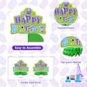 9Pcs Monster Birthday Party Decorations Blue Green Purple Honeycomb Centerpieces Cartoon Monsters Themed Table Toppers for Kids Birthday Baby Shower Party Supplies Table Decoration
