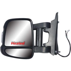 Replacement Extension Long Arm Driver Left Side Mirror Manual Folding Electric Heated Glass with Signal Light Fit RAM Promaster 1500 2500 3500 From 2014 to Onward