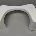 Squatty Potty Simple Curve Bathroom Toilet Stool 7" White
