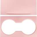 Center Console Cover, ABS Center Console Wrap Center Control Panel Compatible with Tesla Model 3 (2017-2023), Model y (2019-2025) (Pink)