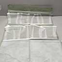 18 Pockets Over the Door Organizer with 4 Kind Pockets, Behind Door Shoes Rack, Back of Closet Storage Organization for Socks, Hat, Underwear, Luggage Packing, Hanging Holder Shelf in Home Dorm, Travel, Green