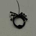 12 Inch Guitar Patch Cables 6 Pack, 1/4" TS Right Angle Effect Pedal Flat Cables, Pedal Board Patch Cables, Black