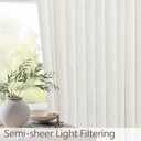 Extra Wide Pinch Pleat Linen Curtains 108 Inches Long 2 Panels for Living Room Sliding Patio Door 70 Inch Wide Boho Semi Sheer Floor to Ceiling Curtain Cream Ivory Pleated Drape 70x108 Large Window