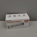 Compact Vacuum Sealer for Food (Vacuum Sealer Machine + 30 Reusable Vacuum Bags), Powerful Handheld Vacuum Sealer Machine, Seal Food 6X Fresh Longer, Portable & Wireless, Easy-Clean