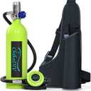 Mini Scuba Tank, 1L Lung Tank for 12-18 Minute Underwater Breathing for Snorkeling & Scuba Diving Tank for Exploration Emergency