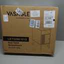 VASAGLE End Table with Charging Station, Narrow Side Table, Nightstand, 18.9"D x 11.8"W x 23.6"H