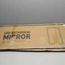 Design House 500207 5-Light Vanity Strip Light Contemporary Dimmable for Bathroom, Bedroom, Makeup Vanity, Honey Oak