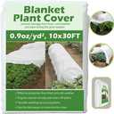 Plant Covers Freeze Protection 10 ft x 30 ft Floating Row Cover 0.9oz/yd Garden Fabric Plant Cover for Winter Frost/Sun Pest Protection (10FT X 30FT)