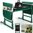 Garden Kneeler and Seat for Seniors Heavy Duty Anti-Tip Gardening Stool with Widened Thick Soft Kneeling Pad, Foldable Garden Bench with Sturdy Handles, Gardening Gifts for Women Men Mom (Green)