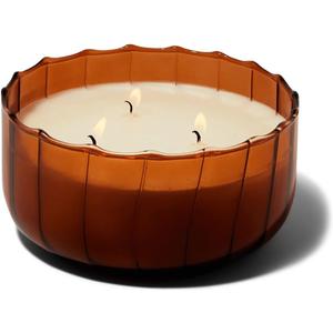 Paddywax Scented Candles Vintage Style Ripple Hand Blown Glass Collection Luxury Artisan Candle, 12-Ounce, Amber - Patchouli Paddywax Scented Candles Vintage Style Ripple Hand Blown Glass Collection Luxury Artisan Candle, 12-Ounce, Amber - Patchouli