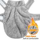 Malier Dog Winter Coat, Reversible Fleece Dog Cold Weather Coats, Windproof Warm Snow Puppy Jacket Vest Pet Clothes for Small Medium Large Dogs (Gray, XX-Large)