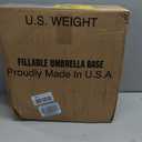 US Weight Durable 50 Pound Fillable Umbrella Base Designed to be Used with a Patio Table