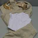 Boys Suits 5 Piece Formal Suit Set Slim Fit Formal Dress Clothes Ring Bearer Outfit for Kids (6, Champagne-tie)