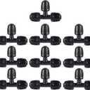 1/2 inch Irrigation Fittings Tee Connectors For (1/2" ID x0.6-0.63" OD) 16mm Drip Tubing Barbed Connectors-10 Pcs/pack