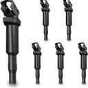 ENA Set of 6 Ignition Coil Pack Compatible with BMW 128i 135i 335i 325i 328i 330i E60 M5 525xi 528i N54 X3 X5 X6 Z4 2001-2016 Replacement for 0221504470 00044 12137594937 12137562744 12137571643 UF592
