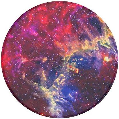 PopSockets Phone Grip with Expanding Kickstand, Galaxy PopGrip -Magenta Nebula