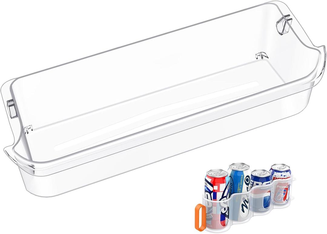 UPGRADED 241505301 241505300 Refrigerator Door Shelf Bin Compatible with Frigidaire Door Shelf Replacement FGSC2335TFB FFSC2323TSA FGSC2335TF0 FGHC2331PFAA FFSC2323TS0 LGHK2336TF6 FFSC2323TS8 Shelves