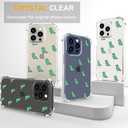 Compatible for iPhone 15 Pro Cases with Design, Cute Transparent Phone Case for Women Girls Girly with Heavy Duty Protective Bumper (Clear Dinosaurs)